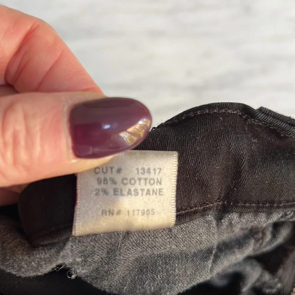 J Brand Maria frayed bottom high rise skinny jeans - Picture 3 of 4